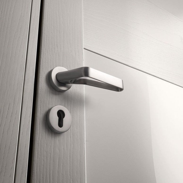 Goo-Ki Modern Brushed Nickel Hollow out Interior Door Lock Security Mute Lock Set