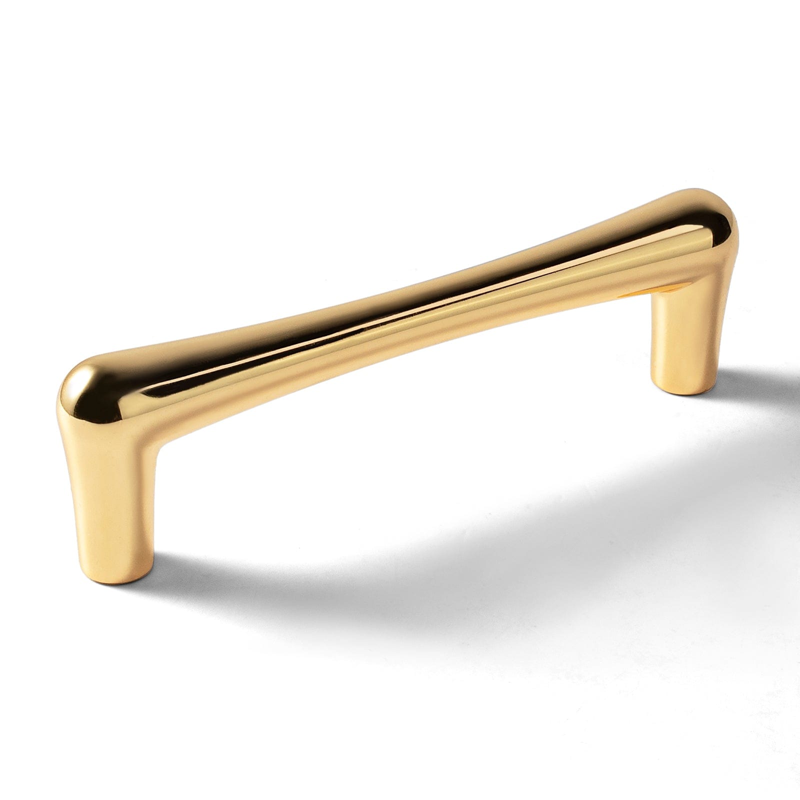 Goo-Ki Polished Gold / 3.78'' Hole Centers Modern Minimalist Style Drawer Pulls Affordable Luxury Cabinet Pulls 6 Pack